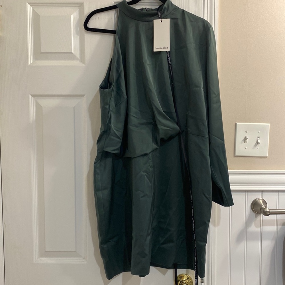 NWT Lavish Alice Sage green cocktail dress